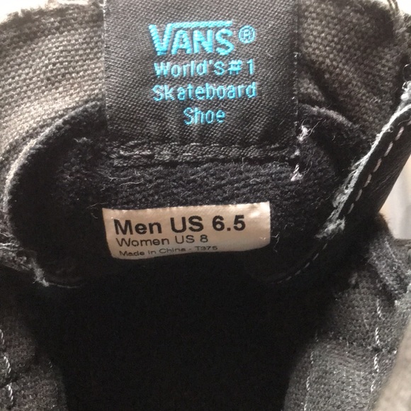 Unisex Vans leather upper sk8-hi vintage skateboarding shoes W’size 8 M’… - Picture 7 of 7